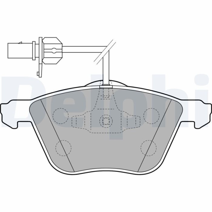 DELPHI LP1801 set placute frana,frana disc