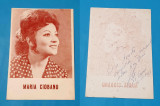 MARIA CIOBANU fotografie carte postala anul 1980 cu dedicatie si autograf