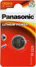 Panasonic Baterie buton litiu CR2012 3V 55 mAh foto