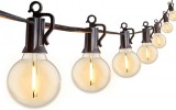 Ghirlanda Luminoasa 8m cu 25 Becuri LED 1W, G40, E12, IP65, Interconectabila, Bec rezerva inclus