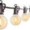 Ghirlanda Luminoasa 8m cu 25 Becuri LED 1W, G40, E12, IP65, Interconectabila, Bec rezerva inclus