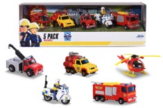 POMPIERUL SAM SET 5 VEHICULE DIN METAL foto