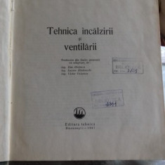 TEHNICA INCALZIRII SI VENTILARII - H. RIETSCHEL