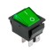 Interupator basculant 4 pini 1 circuit 16A 250V OFF-ON verde
