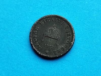 2 Filler 1917 Ungaria-mai Rar foto