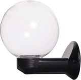 Lampa Gradina Erste Luca, Transparenta, 1xE27, 40W, Negru/Transparent, IP44, Felinar Exterior, PMMA, 255mm