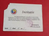 Invitatie meci fotbal ROMANIA - ISLANDA 10.09.1997 (preliminarii CM Franta`98)