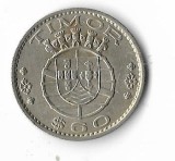 Moneda Timor 60 Centavos 1958 - Numismatica Straina, Colectie Rara