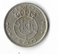 Moneda 60 Centavos 1958 - Timor