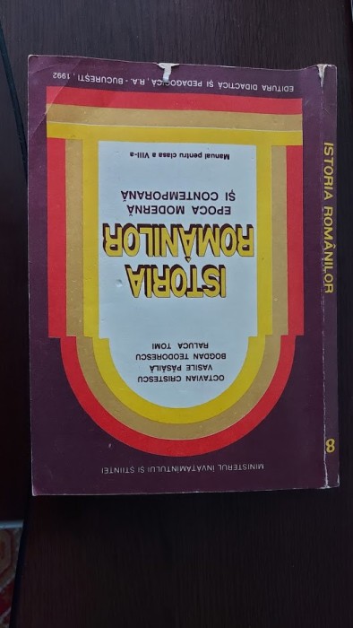 ISTORIA ROMANILOR CLASA A VIII A EPOCA MODERNA SI CONTEMPORANA PASAILA