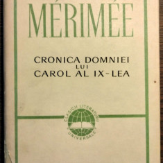 Prosper Merimee - Cronica domniei lui Carol al IX-lea (cartonata)