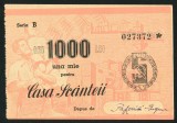 q812 BON 1000 LEI pentru CASA SCANTEII seria B aUNC