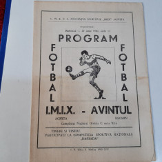 program IMIX Agnita - Avintul Reghin