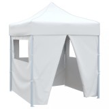Cumpara ieftin Cort de petrecere pliabil cu 4 pereți, alb, 2 x 2 m, oțel