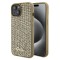 Husa pentru iPhone 15 / iPhone 14 / iPhone 13 - Disco Metal Script (GUHCP15SPMSDGSD) - Gold