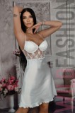 R875-2 Desu elegant din material satinat fin la atingere