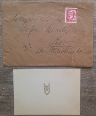 Felicitare Uniunea Compozitorilor RPR, Editura Muzicale pt Stefan Niculescu