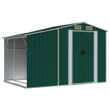 Cumpara ieftin Sopron de gradina, verde, 277x192,5x179 cm, otel zincat