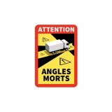Autocolant ANGLES MORTS 25x17cm TIR laminat anti-UV Garage AutoRide