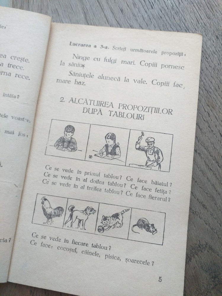LIMBA ROMANA , GRAMATICA SI ORTOGRAFIA PENTRU CLASA I ELEMENTARA , 1955