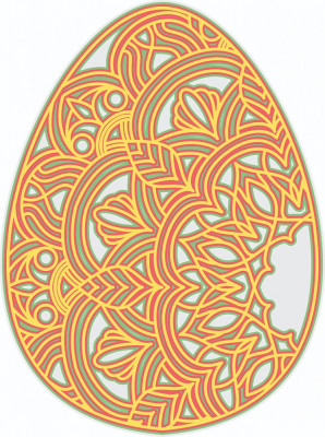 Sticker decorativ, Mandala, Ou, Multicolor, 80 cm, 7251ST-2 foto