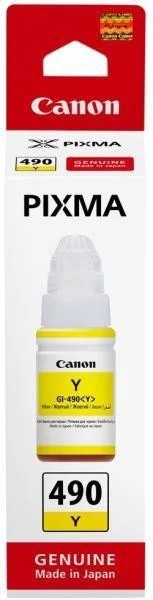 Cartus cerneala Canon GI-490 Y, yellow, capacitate 70ml, pentru echipamente