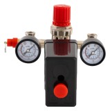 Presostat cu 2 manometre pentru compresor aer ROTOR SP032