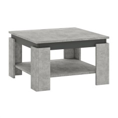 Masuta de cafea HDF gri grafit Lejsy 68x68x41 cm