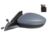 Oglinda usa exterioara OPEL CORSA/-e F, 06.2019-12.2023; PEUGEOT 208, 06.2019-, stanga, electrica; grunduit; cu incalzire; convexa; crom; pliabila el