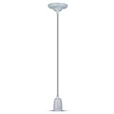PENDUL TAVAN PORTELAN SOCLU E27 - GRI