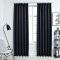 Draperii opace cu c&acirc;rlige, 2 buc., antracit, 140 x 175 cm