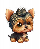 Cumpara ieftin Sticker decorativ Yorkshire Terrier , Maro, 67 cm, 5600ST, Oem