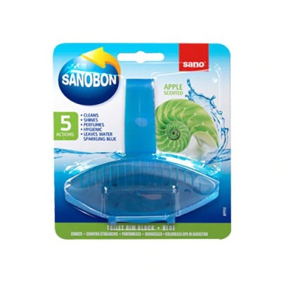 Odorizant Solid pentru Vasul Toaletei Sano Bon Apple 55g foto
