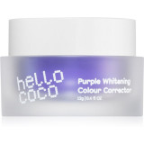 Hello Coco Purple Whitening Colour Corrector pulbere pentru albire și &icirc;ndepărtarea petelor 12 g