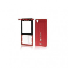 Carcasa Sony Ericsson J105 Naite (Fata+Spate) Rosu Original