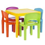 Cumpara ieftin Set masuta 4 scaune copii Zilbo 51x51x46 cm, 30.5x27x44 cm