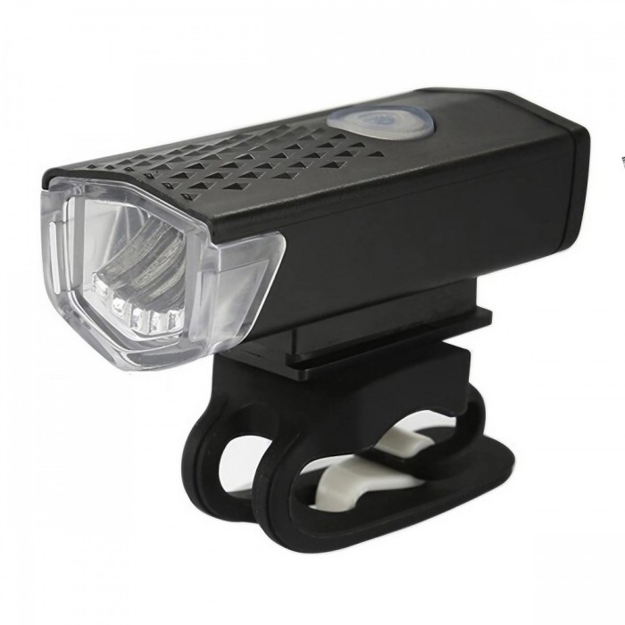 Far cu led proiector pentru bicicleta\trotineta, flippy, reincarcabil, cablu usb inclus, 3 moduri de lumina, ipx4, negru, 6.5x2.9x2.3 cm