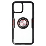 Husa iPhone 11 Pro, TPU+PC, Carbon Ring, Neagra, Protectie Shockproof
