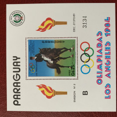paraguay - Timbre sport, jocurile olimpice 1984, nestampilate MNH