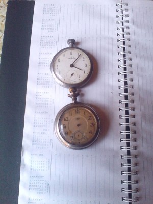 Lot 2 ceasuri de Buzunar Japy Freres si Ruhla foto