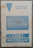 Caiet program Asociatia Sportiva Strungul Arad anii &#039;80