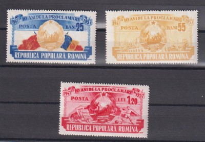 ROMANIA 1957 LP.449 MNH foto