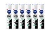 Set 6 X Nivea Antiperspirant Woman Deo 150ml Black &amp; White Invisible Fresh, 0% Alcohol, Non-Irritating, 48h Protection