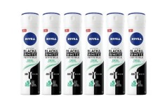 Set 6 X Nivea Antiperspirant Woman Deo 150ml Black &amp; White Invisible Fresh, 0% Alcohol, Non-Irritating, 48h Protection