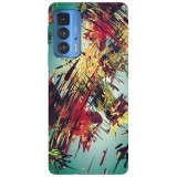 Husa compatibila cu Motorola G20 model Art deco abstract design, Silicon, TPU, Viceversa, Transparent, Carcasa