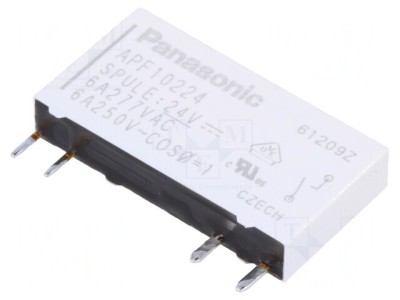 Releu Electromagnetic 24VDC 6A SPST-NO foto