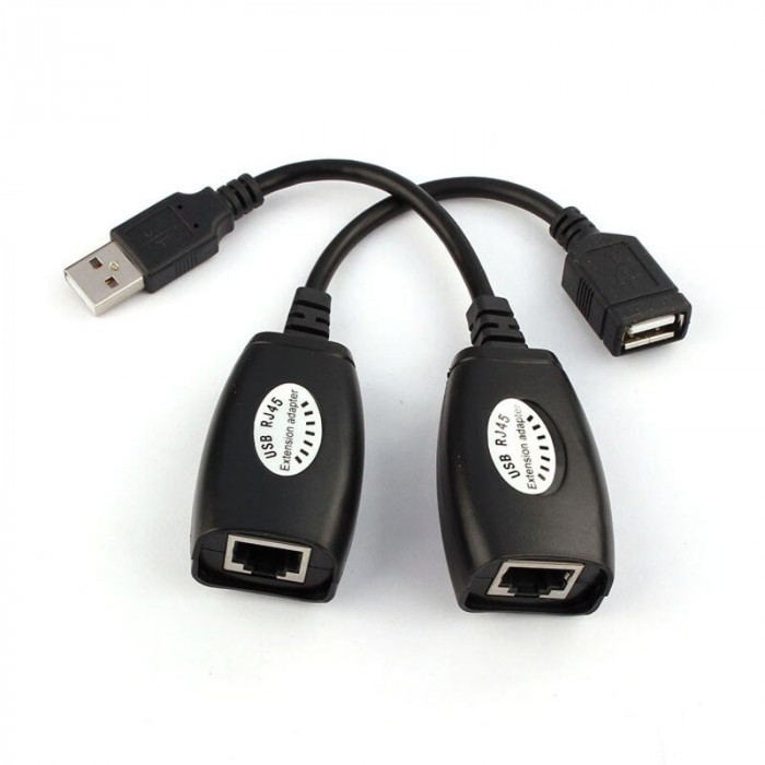 Adaptor USB Rj45 extender la distanta de 45m (u.212)