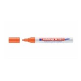 Marker permanent Edding 8750, cu vopsea, corp aluminiu, varf rotund, 2-4 mm, portocaliu