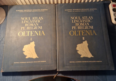 Noul atlas lingvistic roman pe regiuni Oltenia 2 volume Boris Cazacu foto