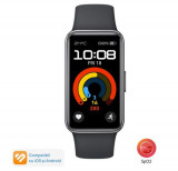 Bratara fitness Huawei Band 9, curea fluoroelastomer, ecran AMOLED, Bluetooth, Android&amp;iOS (Negru)